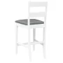 Taburetes de bar con cojines 2 uds madera maciza blanca caucho von , Küchenhocker - Ref: Foro24-4102559, Preis: 134,69 €, Rab...