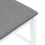Taburetes de bar con cojines 2 uds madera maciza blanca caucho von , Küchenhocker - Ref: Foro24-4102559, Preis: 134,69 €, Rab...