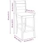Taburetes de bar con cojines 2 uds madera maciza blanca caucho von , Küchenhocker - Ref: Foro24-4102559, Preis: 134,69 €, Rab...