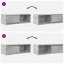 Muebles de TV 2uds madera ingeniería gris hormigón 80x31x25,5cm de , Muebles TV - Ref: Foro24-861461, Precio: 70,79 €, Descue...