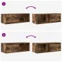 Muebles de TV 2 uds madera ingeniería color roble 80x31x25,5 cm by , TV Furniture - Ref: Foro24-861463, Price: 70,79 €, Disco...
