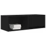 Mueble de TV de madera de roble negro 80x31x25,5 cm by , TV Furniture - Ref: Foro24-861456, Price: 45,47 €, Discount: %