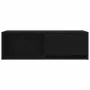 Mueble de TV de madera de roble negro 80x31x25,5 cm by , TV Furniture - Ref: Foro24-861456, Price: 45,47 €, Discount: %