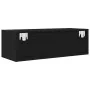 Mueble de TV de madera de roble negro 80x31x25,5 cm by , TV Furniture - Ref: Foro24-861456, Price: 45,47 €, Discount: %