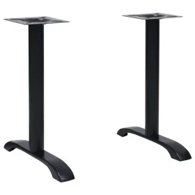 Patas para mesa de bistró 2 uds. Hierro fundido negro 61x8x72cm von , Tischbeine - Ref: Foro24-325428, Preis: 92,72 €, Rabatt: %