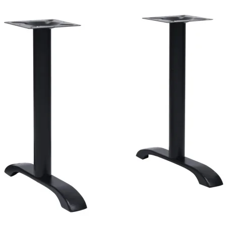 Patas para mesa de bistró 2 uds. Hierro fundido negro 61x8x72cm by , Table legs - Ref: Foro24-325428, Price: 92,72 €, Discoun...