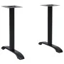 Patas para mesa de bistró 2 uds. Hierro fundido negro 61x8x72cm by , Table legs - Ref: Foro24-325428, Price: 92,72 €, Discoun...