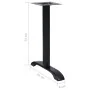 Patas para mesa de bistró 2 uds. Hierro fundido negro 61x8x72cm by , Table legs - Ref: Foro24-325428, Price: 92,72 €, Discoun...