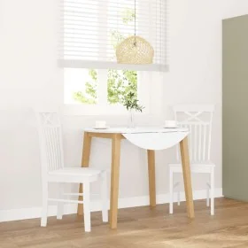 Sillas de comedor 2 unidades madera maciza de caucho blanco von , Essstühle - Ref: Foro24-4102415, Preis: 118,42 €, Rabatt: %