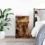 Mesilla de noche roble ahumado 39x35x65 cm madera de ingeniería de , Mesitas de noche - Ref: Foro24-861327, Precio: 50,57 €, ...