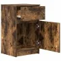 Mesilla de noche roble ahumado 39x35x65 cm madera de ingeniería de , Mesitas de noche - Ref: Foro24-861327, Precio: 50,57 €, ...
