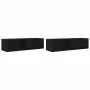 Muebles de TV 2 uds Roble Negro 100x31x25,5cm Madera ingeniería de , Muebles TV - Ref: Foro24-861475, Precio: 96,45 €, Descue...