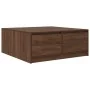 Mesa de centro con cajones roble marrón 100x100x40 cm by , Coffee table - Ref: Foro24-3328405, Price: 169,94 €, Discount: %
