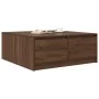 Mesa de centro con cajones roble marrón 100x100x40 cm by , Coffee table - Ref: Foro24-3328405, Price: 169,94 €, Discount: %