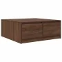 Mesa de centro con cajones roble marrón 100x100x40 cm by , Coffee table - Ref: Foro24-3328405, Price: 169,94 €, Discount: %
