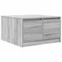 Mesa de centro con cajones Sonoma gris 70,5x70x40 cm by , Coffee table - Ref: Foro24-3328413, Price: 105,10 €, Discount: %