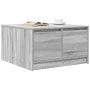Mesa de centro con cajones Sonoma gris 70,5x70x40 cm by , Coffee table - Ref: Foro24-3328413, Price: 105,10 €, Discount: %