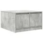 Mesa de centro con cajones gris hormigón 70,5x70x40 cm by , Coffee table - Ref: Foro24-3328411, Price: 101,71 €, Discount: %
