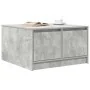 Mesa de centro con cajones gris hormigón 70,5x70x40 cm by , Coffee table - Ref: Foro24-3328411, Price: 101,71 €, Discount: %