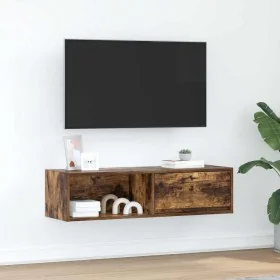 Mueble de TV de roble ahumado 100x31x25,5cm Madera ingeniería von , TV-Möbel - Ref: Foro24-861480, Preis: 52,83 €, Rabatt: %