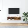 Mueble de TV de roble ahumado 100x31x25,5cm Madera ingeniería von , TV-Möbel - Ref: Foro24-861480, Preis: 52,83 €, Rabatt: %