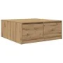 Mesa de centro con cajones roble artesanal 100x100x40 cm by , Coffee table - Ref: Foro24-3328407, Price: 165,33 €, Discount: %