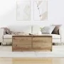 Mesa de centro con cajones roble artesanal 100x100x40 cm by , Coffee table - Ref: Foro24-3328407, Price: 165,33 €, Discount: %