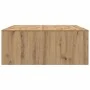 Mesa de centro con cajones roble artesanal 100x100x40 cm by , Coffee table - Ref: Foro24-3328407, Price: 165,33 €, Discount: %
