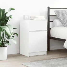 Mesita de noche madera contrachapada blanco 39x35x65 cm von , Nachttische - Ref: Foro24-861319, Preis: 52,89 €, Rabatt: %