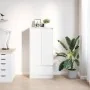 Armario con cajón blanco 55,5x34x119,5 cm Madera de ingeniería by , Sideboards - Ref: Foro24-861643, Price: 96,51 €, Discount: %