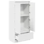 Armario con cajón blanco 55,5x34x119,5 cm Madera de ingeniería by , Sideboards - Ref: Foro24-861643, Price: 96,51 €, Discount: %