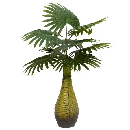 Planta de palma artificial 9 hojas 65 cm verde by , artificial flora - Ref: Foro24-4103582, Price: 26,40 €, Discount: %