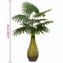 Planta de palma artificial 9 hojas 65 cm verde by , artificial flora - Ref: Foro24-4103582, Price: 26,40 €, Discount: %