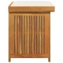 Cojines para exterior 60x50x61 cm madera maciza acacia von , Aufbewahrungsboxen für den Außenbereich - Ref: Foro24-4106473, P...