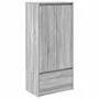 Armario con cajón gris Sonoma 55,5x34x119,5 cm by , Sideboards - Ref: Foro24-861648, Price: 95,17 €, Discount: %