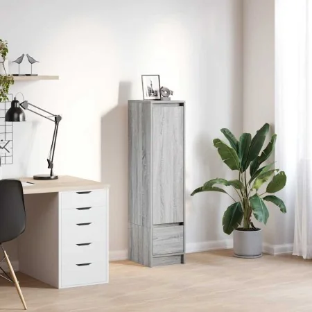 Aparador alto Sonoma gris 29,5x34x119,5 cm madera de ingeniería von , Sideboards - Ref: Foro24-861657, Preis: 70,37 €, Rabatt: %