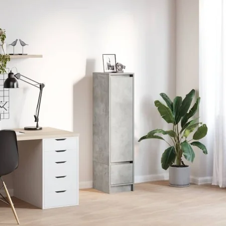 Aparador alto gris hormigón 29,5x34x119,5 cm madera ingeniería von , Sideboards - Ref: Foro24-861655, Preis: 68,51 €, Rabatt: %