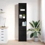 Aparador alto roble negro 37,5x35x180 cm madera de ingeniería by , Sideboards - Ref: Foro24-861662, Price: 99,15 €, Discount: %