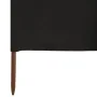 Paravientos de playa de 9 paneles tela negro 1200x80 cm by , Umbrellas - Ref: Foro24-47190, Price: 78,87 €, Discount: %