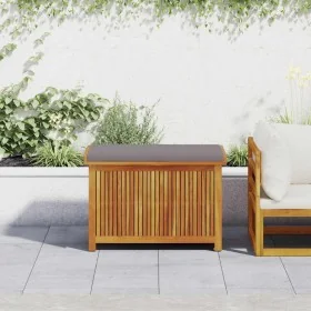 Cojines para exterior 90x50x60,5 cm madera maciza acacia by , Outdoor storage boxes - Ref: Foro24-4106478, Price: 176,84 €, D...