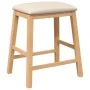 Sillas de bar con cojines 2 uds madera maciza caucho by , Kitchen stools - Ref: Foro24-4102578, Price: 105,37 €, Discount: %