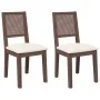 Sillas de comedor con cojines 2 uds madera maciza marrón caucho von , Essstühle - Ref: Foro24-4102476, Preis: 175,12 €, Rabat...