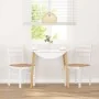 Sillas de comedor 2 unidades madera maciza de caucho blanco by , dining chairs - Ref: Foro24-4102422, Price: 80,04 €, Discoun...