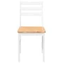 Sillas de comedor 2 unidades madera maciza de caucho blanco by , dining chairs - Ref: Foro24-4102422, Price: 80,04 €, Discoun...