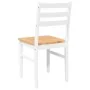 Sillas de comedor 2 unidades madera maciza de caucho blanco by , dining chairs - Ref: Foro24-4102422, Price: 80,04 €, Discoun...