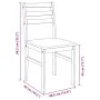 Sillas de comedor 2 unidades madera maciza de caucho blanco by , dining chairs - Ref: Foro24-4102422, Price: 80,04 €, Discoun...