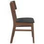 Sillas de comedor con cojines 2 uds madera maciza marrón caucho by , dining chairs - Ref: Foro24-4102462, Price: 166,16 €, Di...