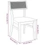 Sillas de comedor con cojines 2 uds madera maciza marrón caucho by , dining chairs - Ref: Foro24-4102462, Price: 166,16 €, Di...