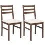 Sillas de comedor con cojines 2 uds madera maciza marrón caucho von , Essstühle - Ref: Foro24-4102417, Preis: 79,10 €, Rabatt: %