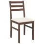 Sillas de comedor con cojines 2 uds madera maciza marrón caucho von , Essstühle - Ref: Foro24-4102417, Preis: 79,10 €, Rabatt: %
